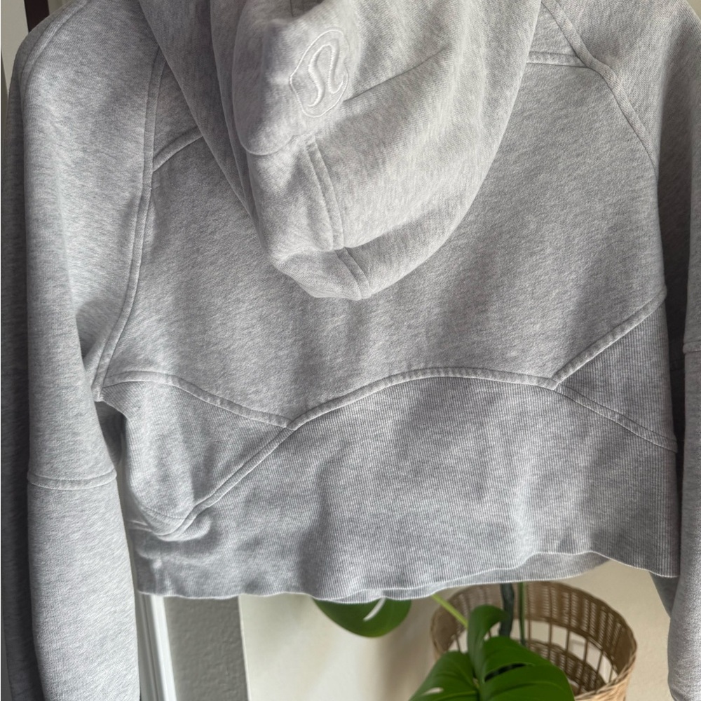 Lululemon Scuba Hoodie Light Gray Women's Half-Zip Hoodie - Picture 3 of 8